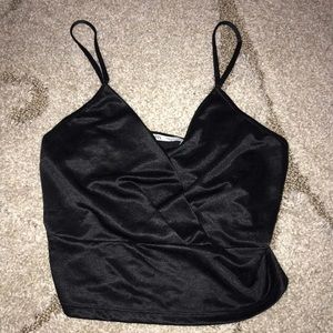 Zara Satin Crop Top